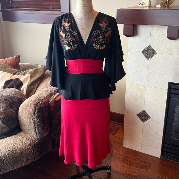 Trashy Diva Dresses & Skirts - Trashy Diva kimono top skirt set